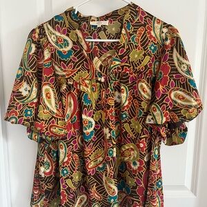 Entro Vibrant Paisley Women's Top